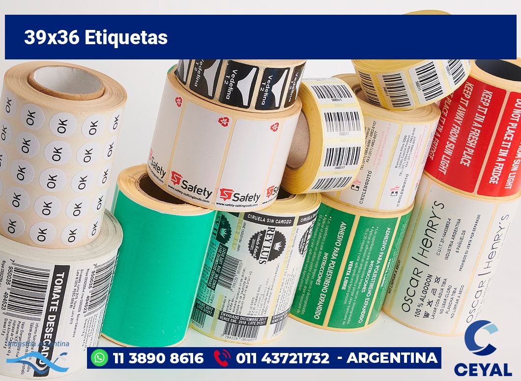 39x36 Etiquetas