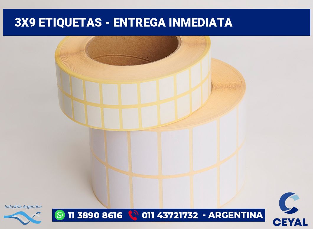 3x9 Etiquetas
