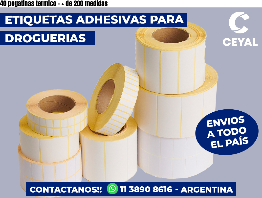 40 pegatinas termico – + de 200 medidas