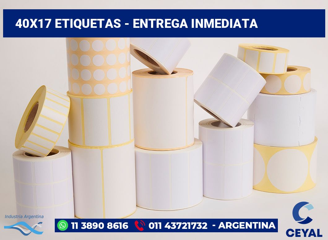 40x17 Etiquetas