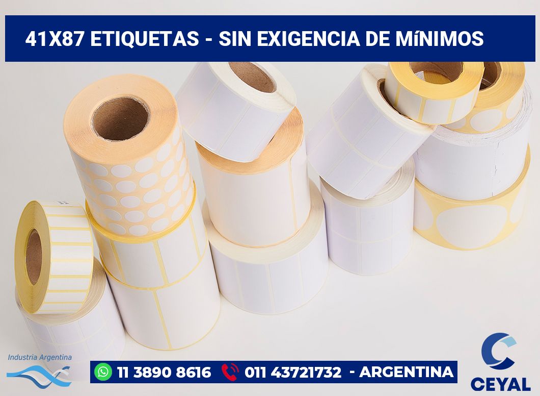 41x87 Etiquetas