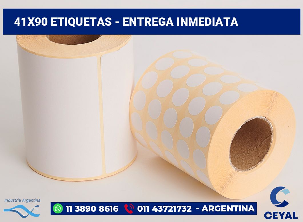 41x90 Etiquetas