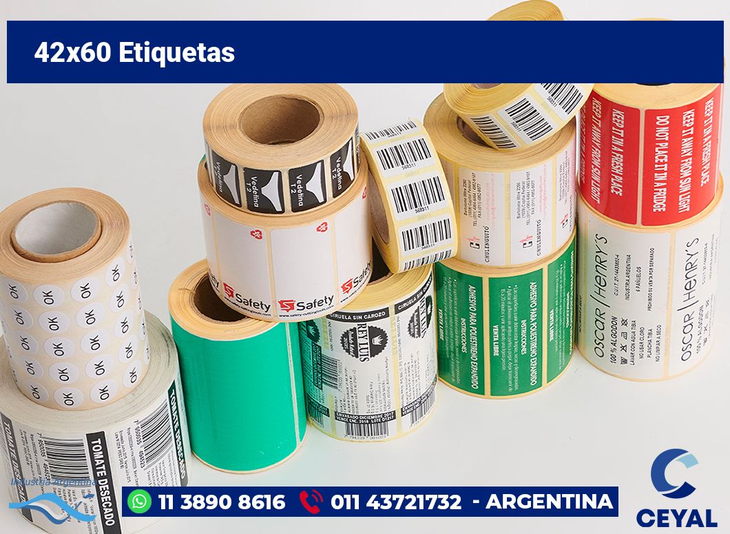 42×60 Etiquetas