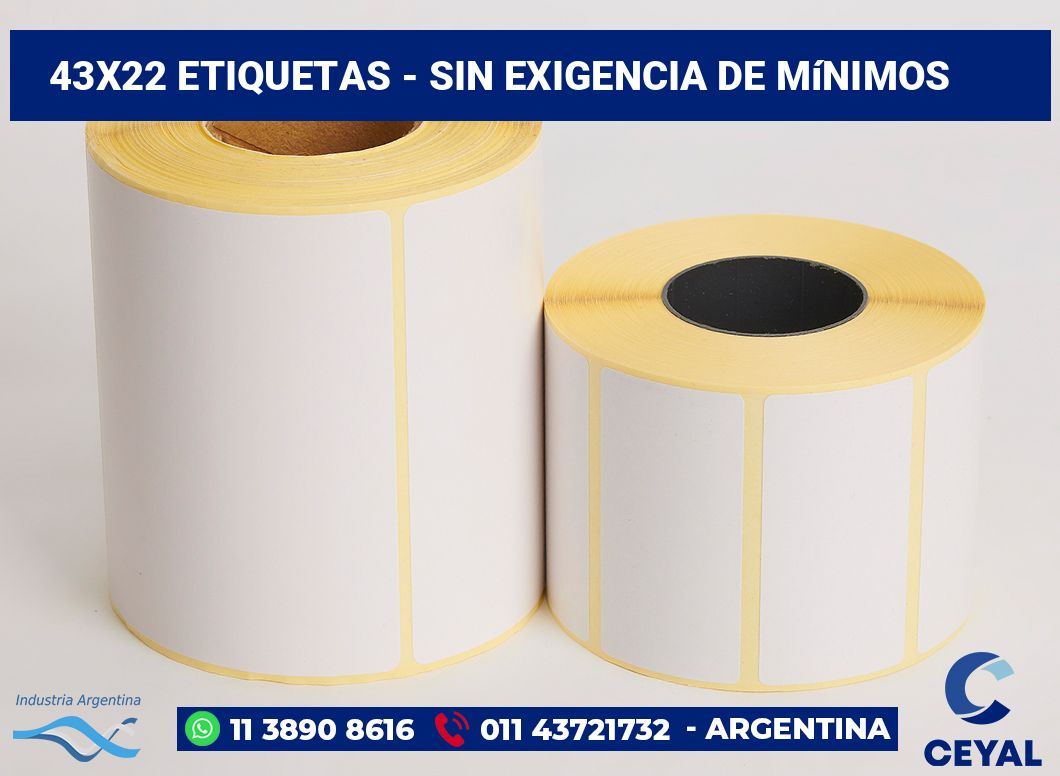 43×22 Etiquetas