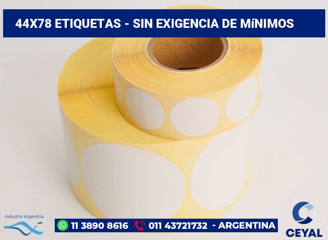 44×78 Etiquetas