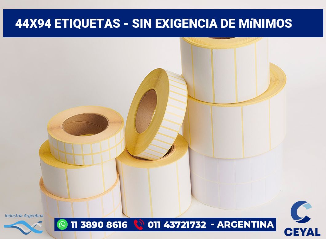 44x94 Etiquetas