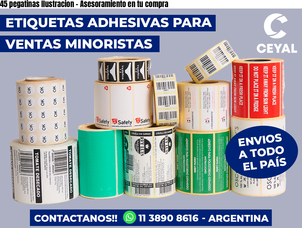 45 pegatinas Ilustracion - Asesoramiento en tu compra