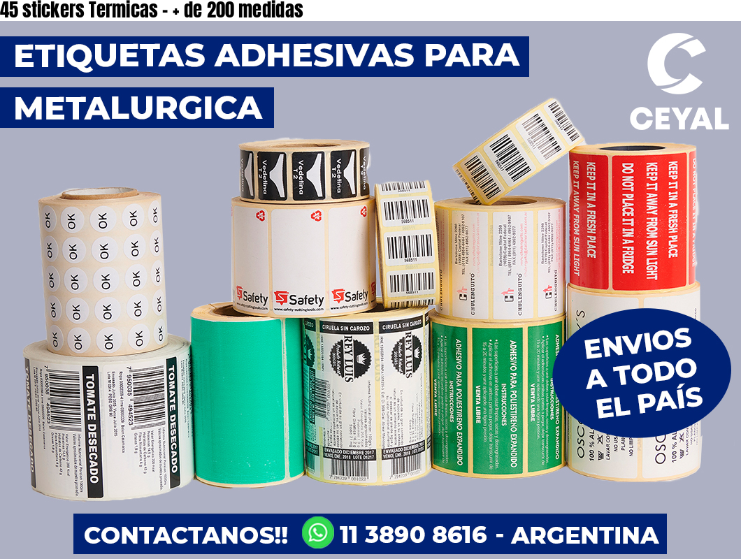 45 stickers Termicas – + de 200 medidas