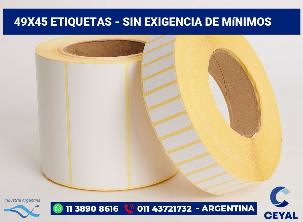 49×45 Etiquetas