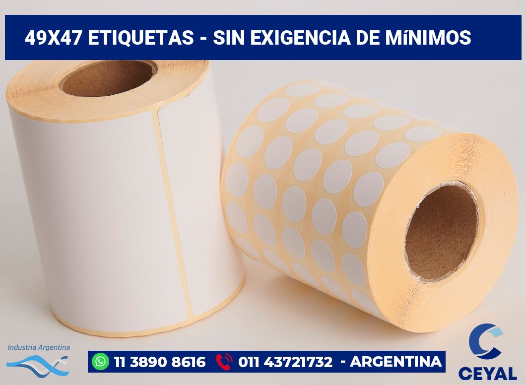 49×47 Etiquetas