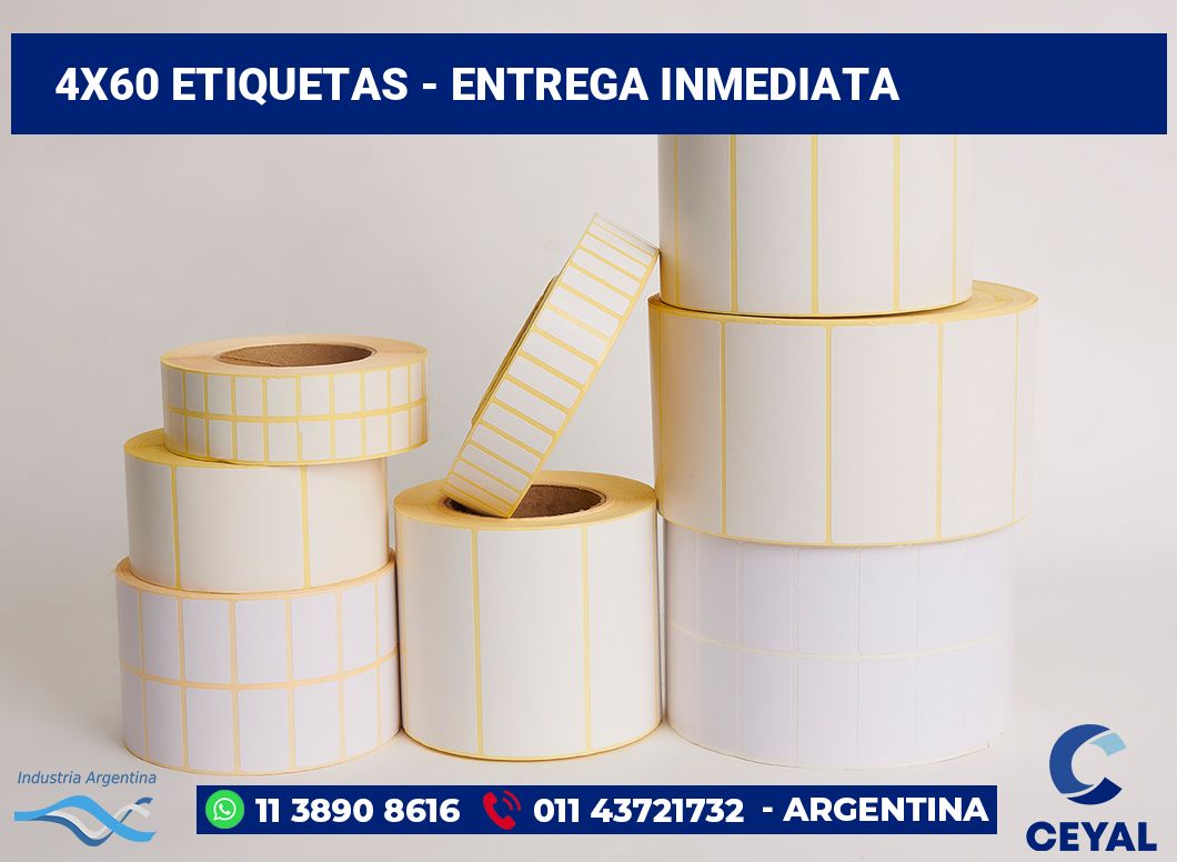 4×60 Etiquetas