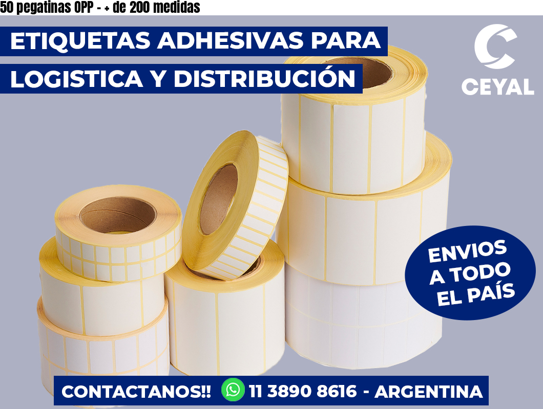50 pegatinas OPP – + de 200 medidas