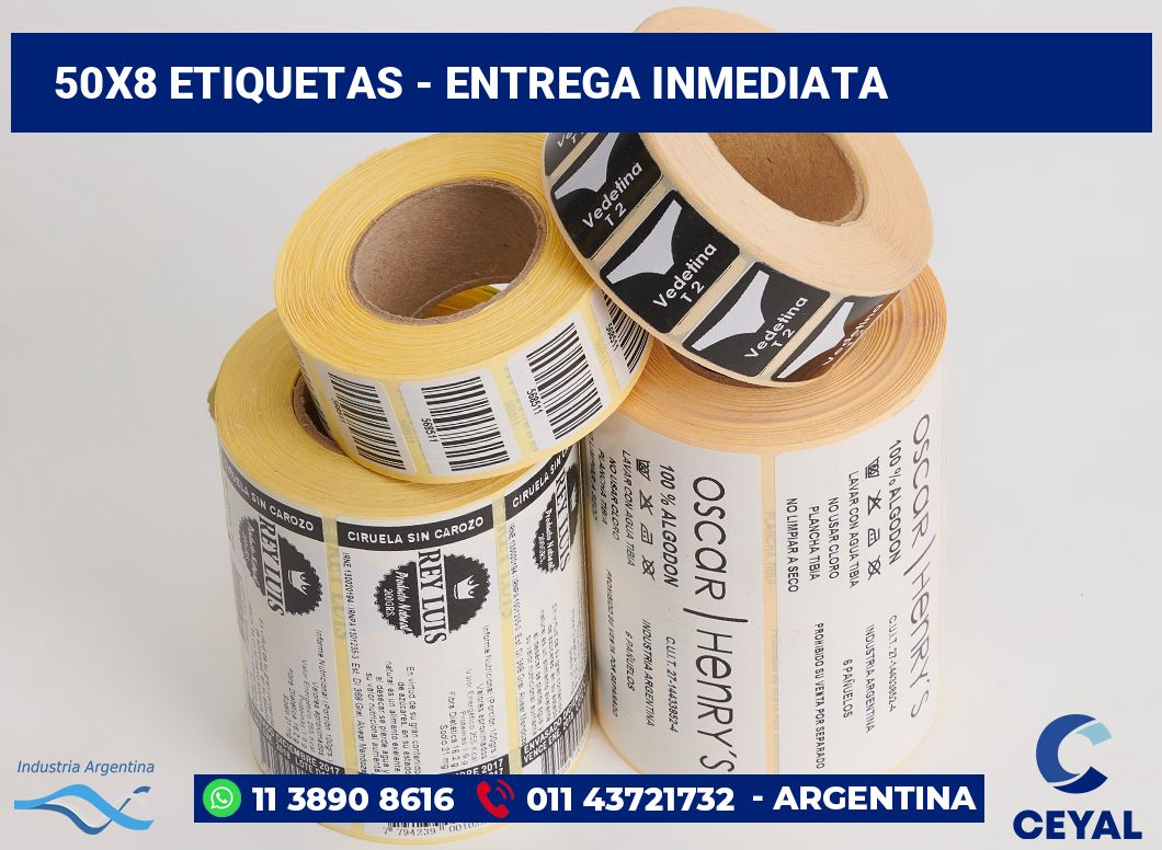 50×8 Etiquetas