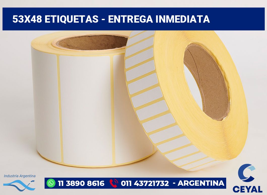 53×48 Etiquetas