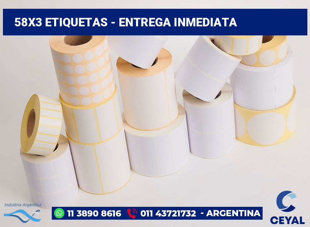 58x3 Etiquetas