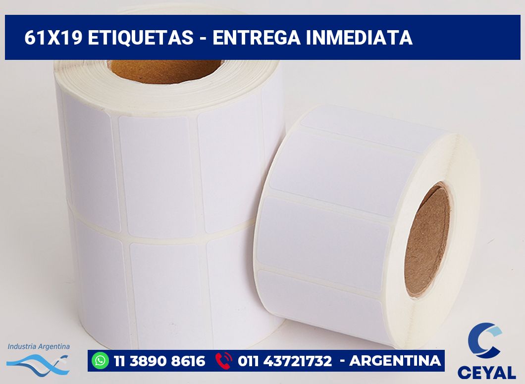 61x19 Etiquetas