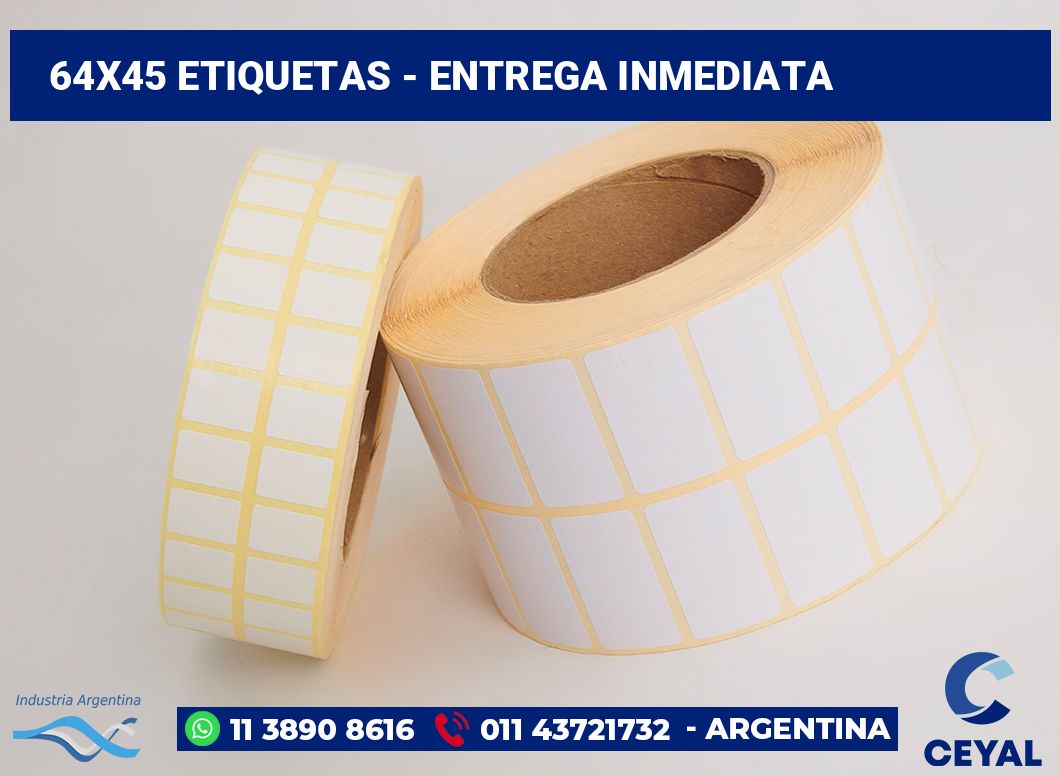 64x45 Etiquetas