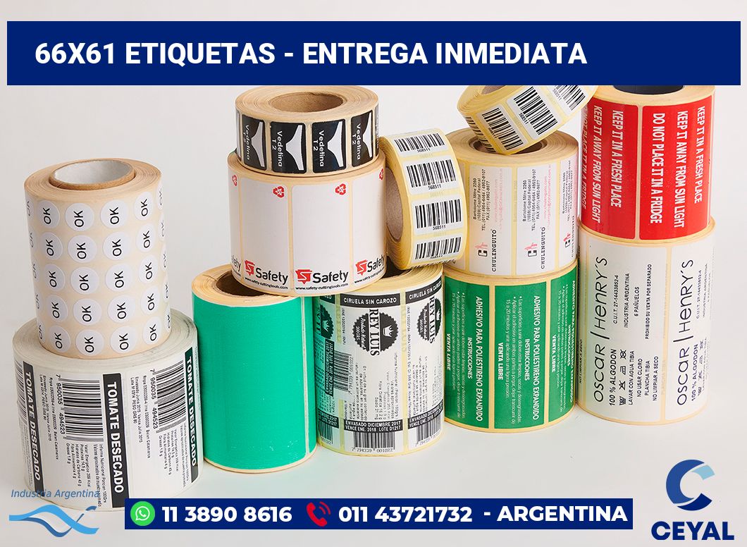 66x61 Etiquetas