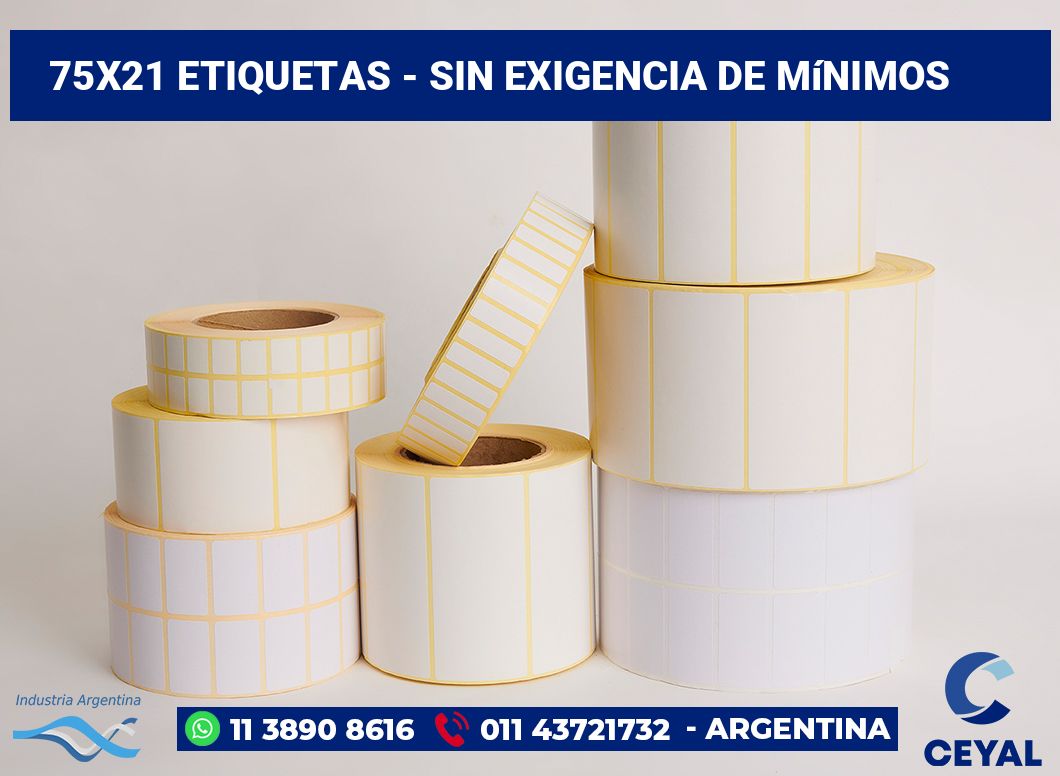 75x21 Etiquetas