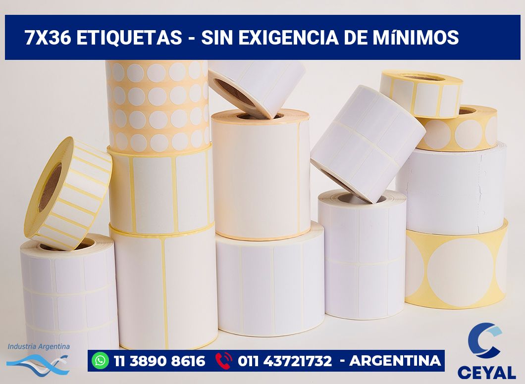 7x36 Etiquetas