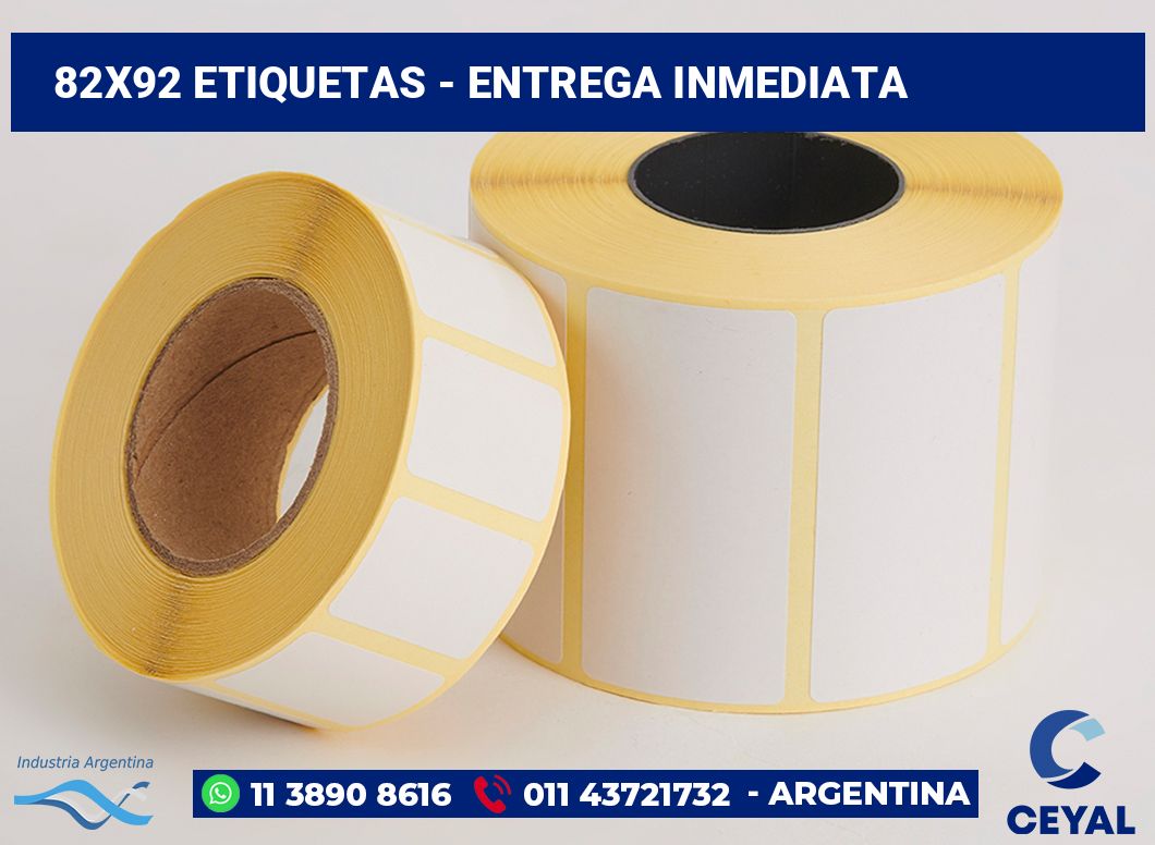 82x92 Etiquetas
