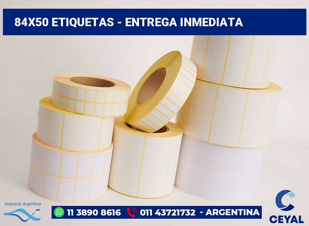 84×50 Etiquetas