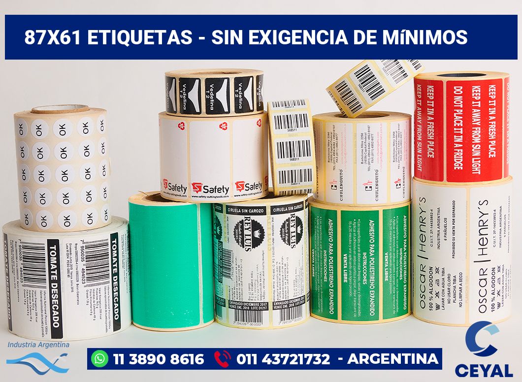 87×61 Etiquetas