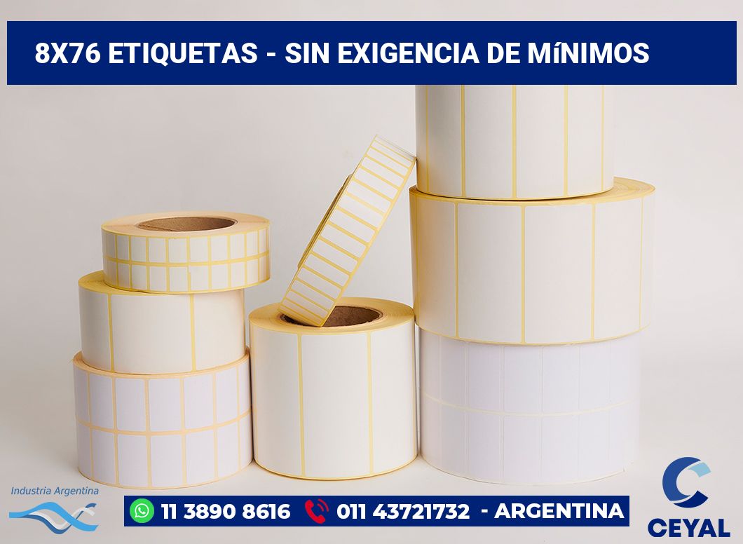 8x76 Etiquetas