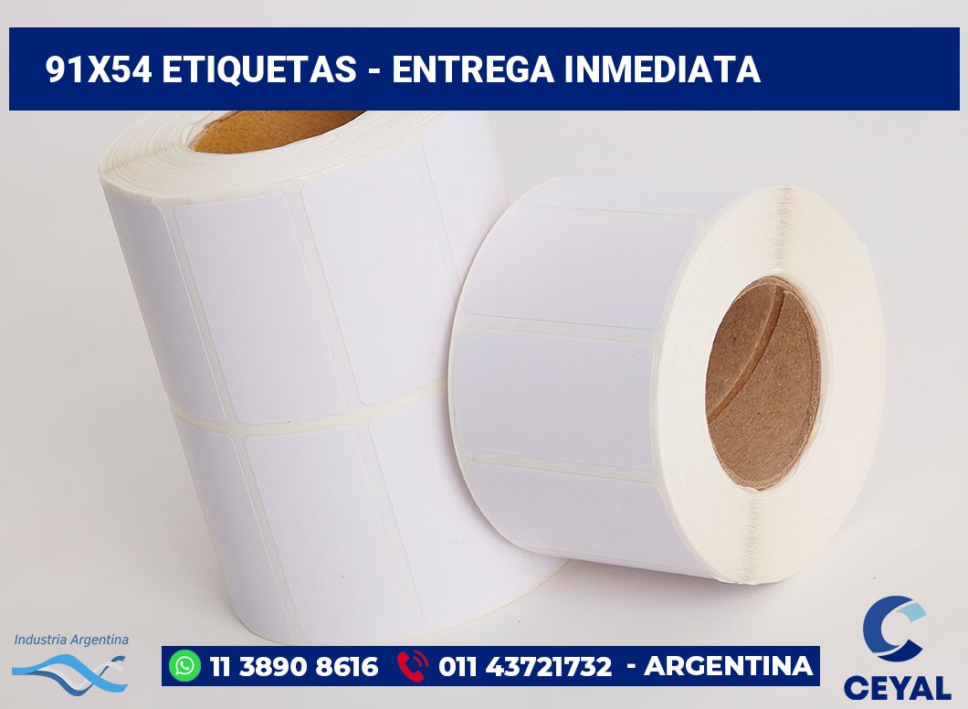 91×54 Etiquetas