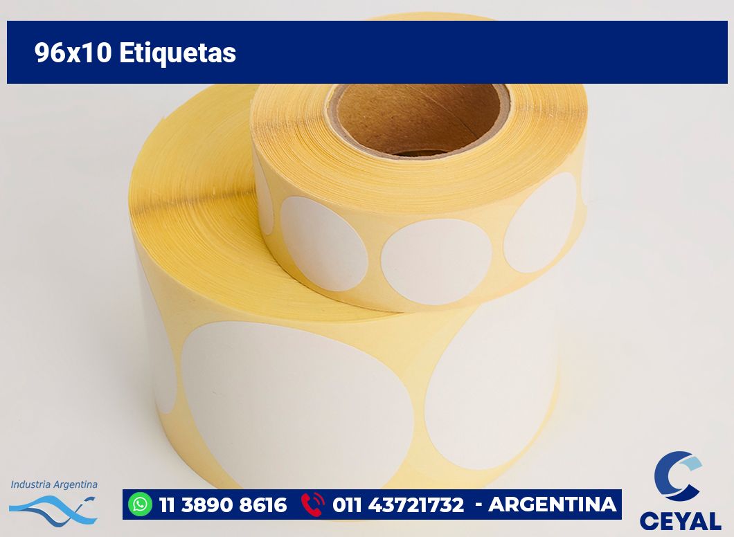 96x10 Etiquetas