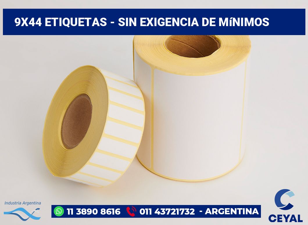 9×44 Etiquetas