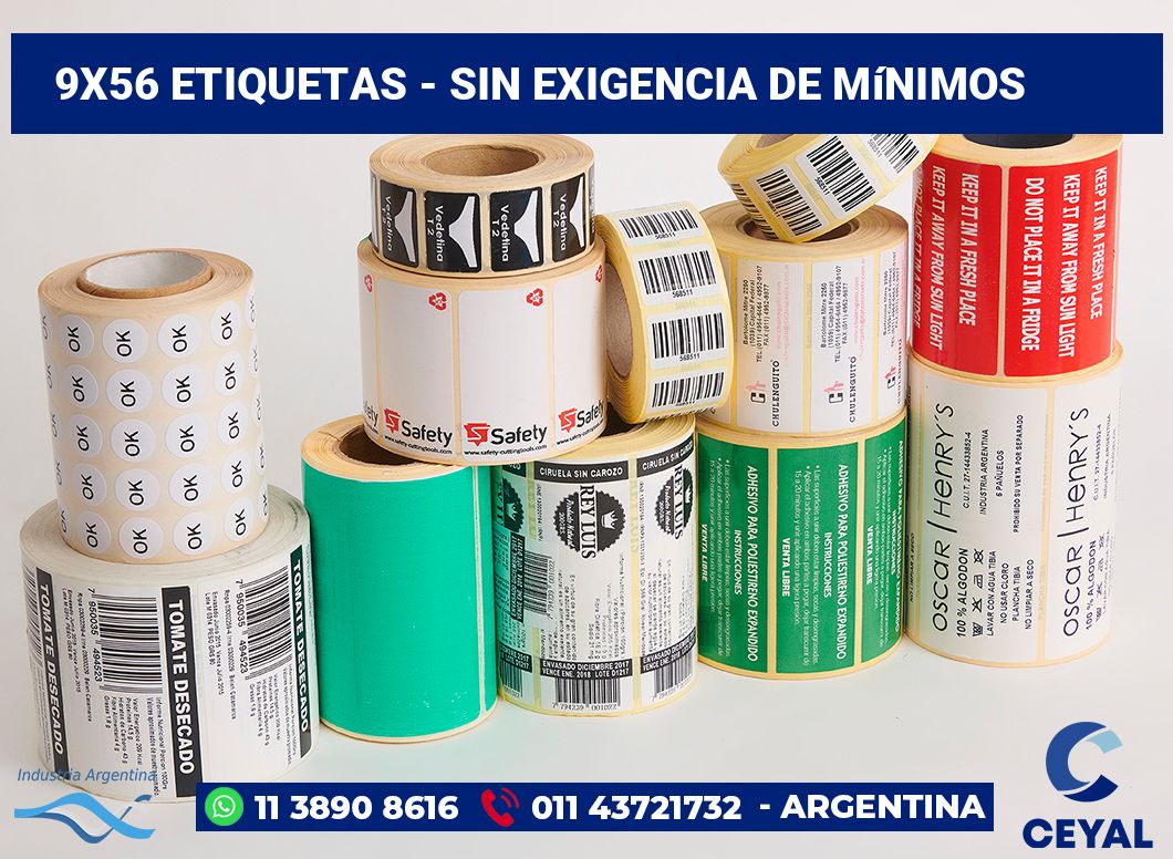 9×56 Etiquetas