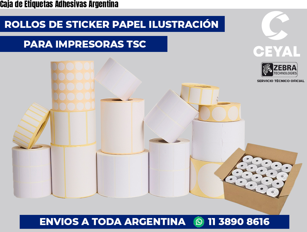 Caja de Etiquetas Adhesivas Argentina