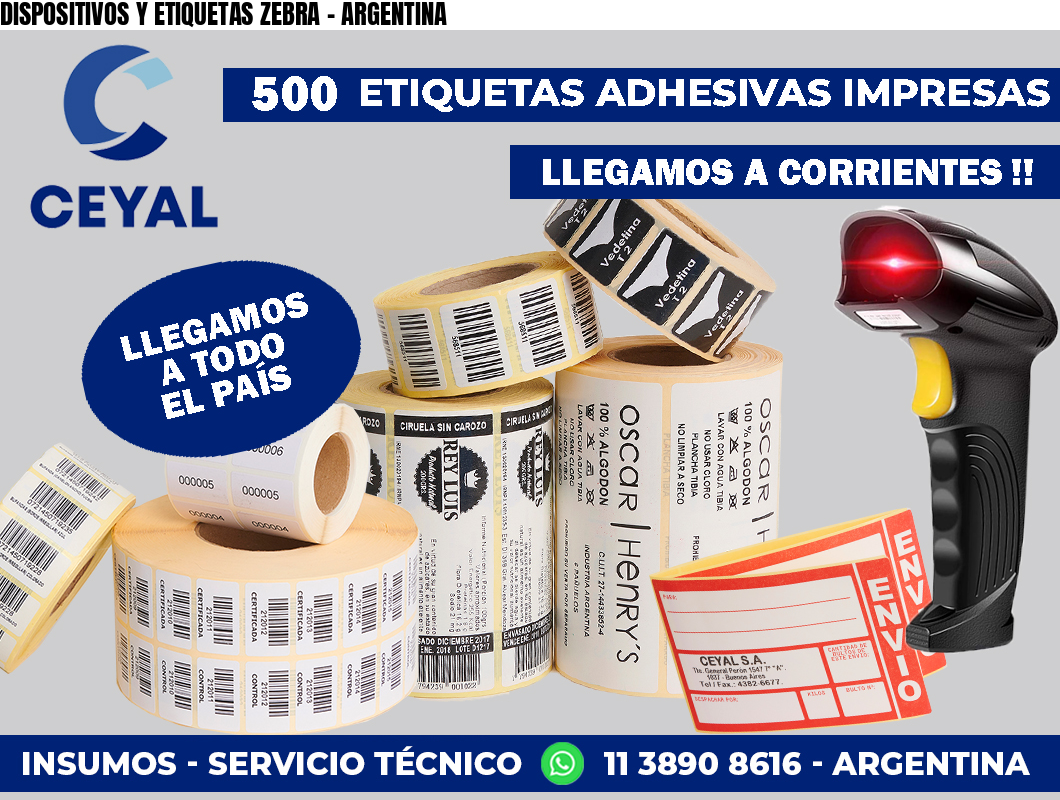 DISPOSITIVOS Y ETIQUETAS ZEBRA - ARGENTINA