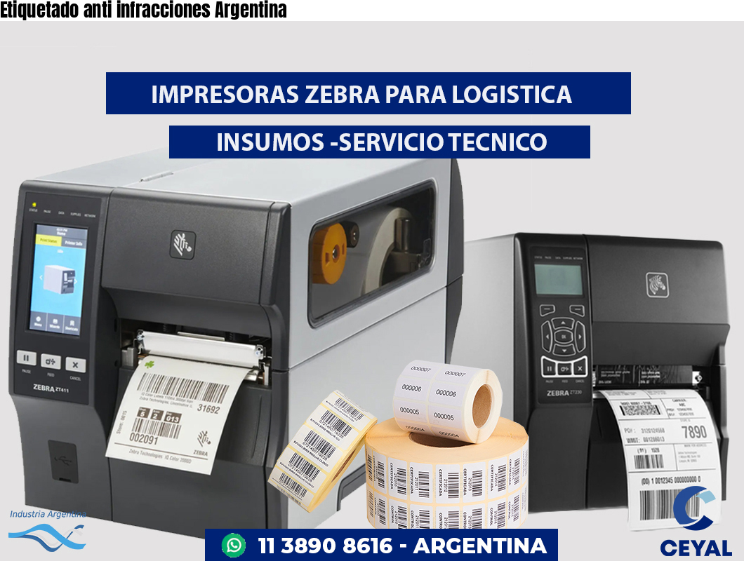 Etiquetado anti infracciones Argentina