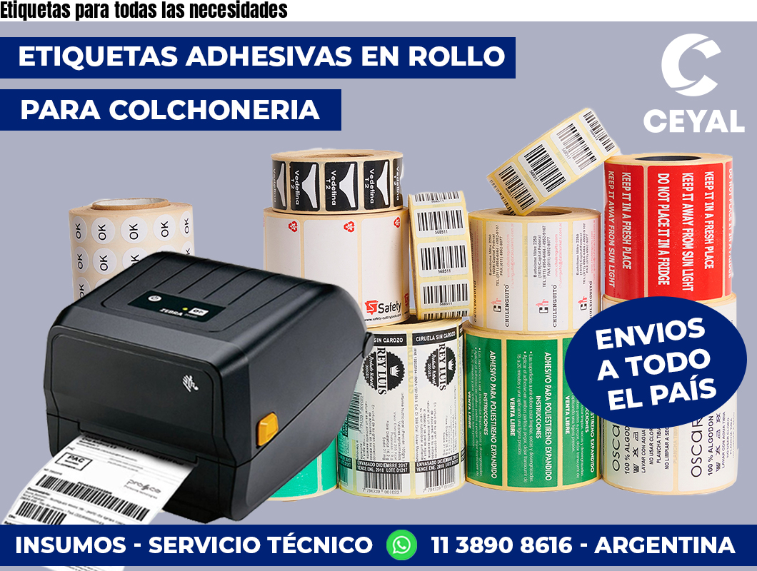 Etiquetas para todas las necesidades