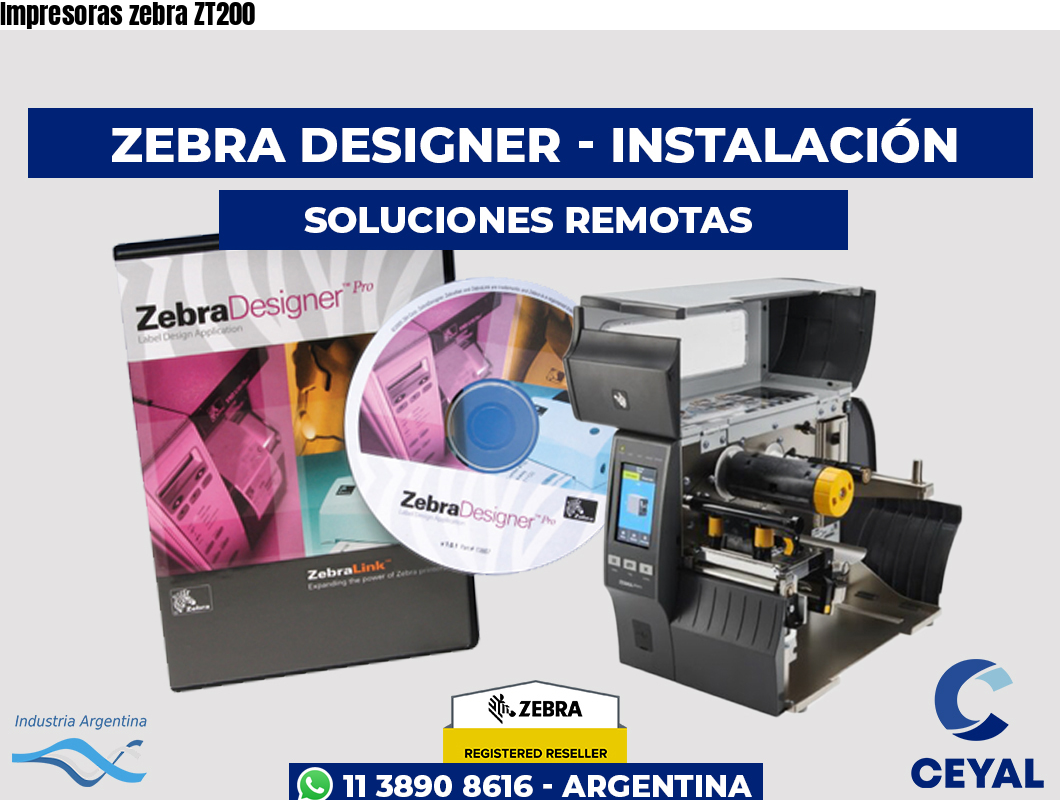 Impresoras zebra ZT200