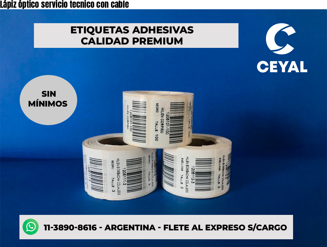 Lápiz óptico servicio tecnico con cable