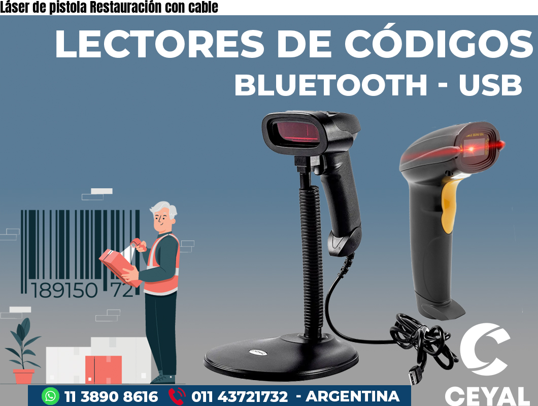Láser de pistola Restauración con cable