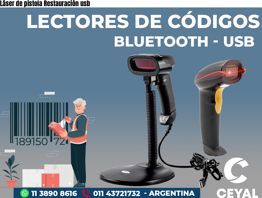Láser de pistola Restauración usb