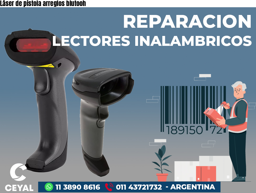 Láser de pistola arreglos blutooh