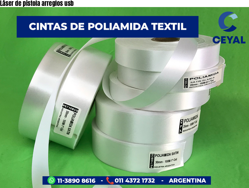 Láser de pistola arreglos usb