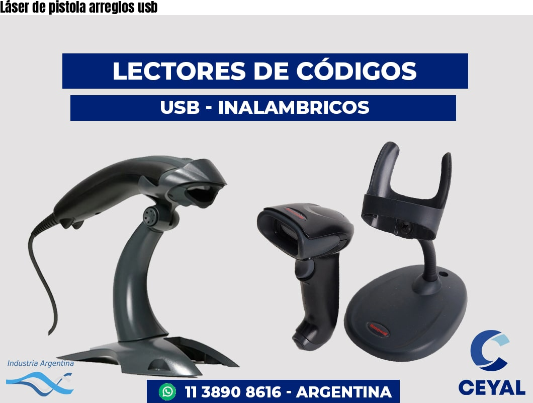 Láser de pistola arreglos usb