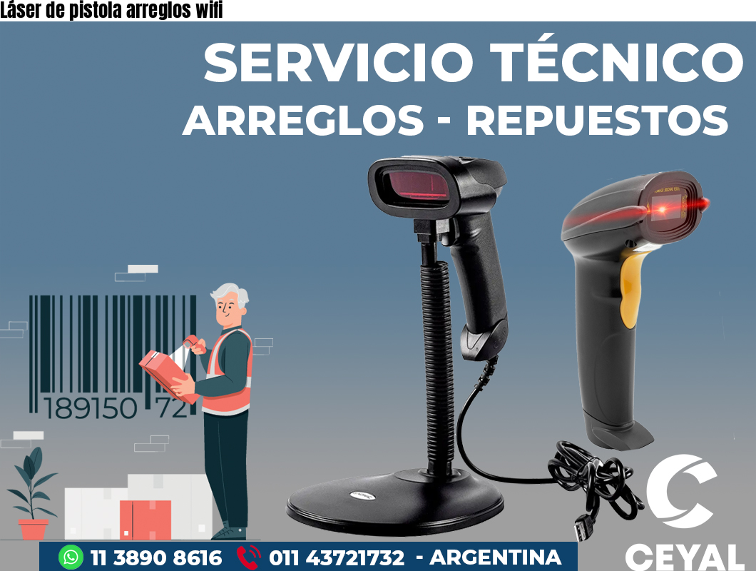 Láser de pistola arreglos wifi