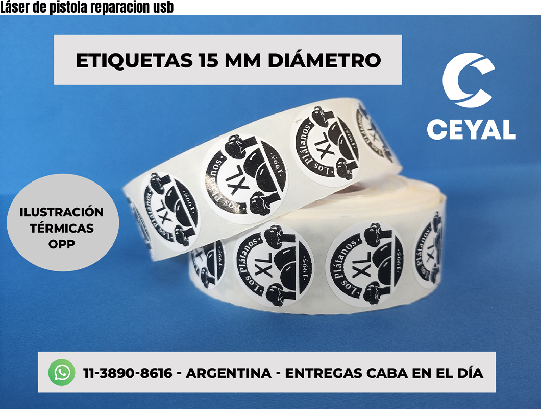 Láser de pistola reparacion usb