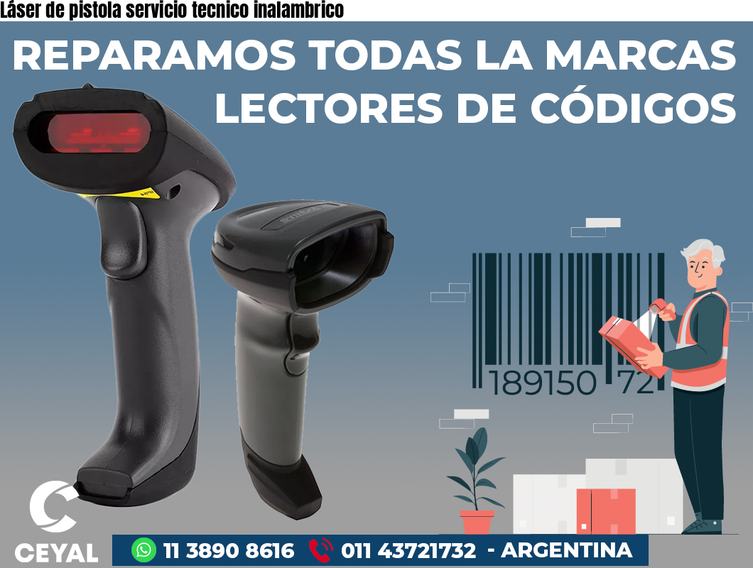 Láser de pistola servicio tecnico inalambrico