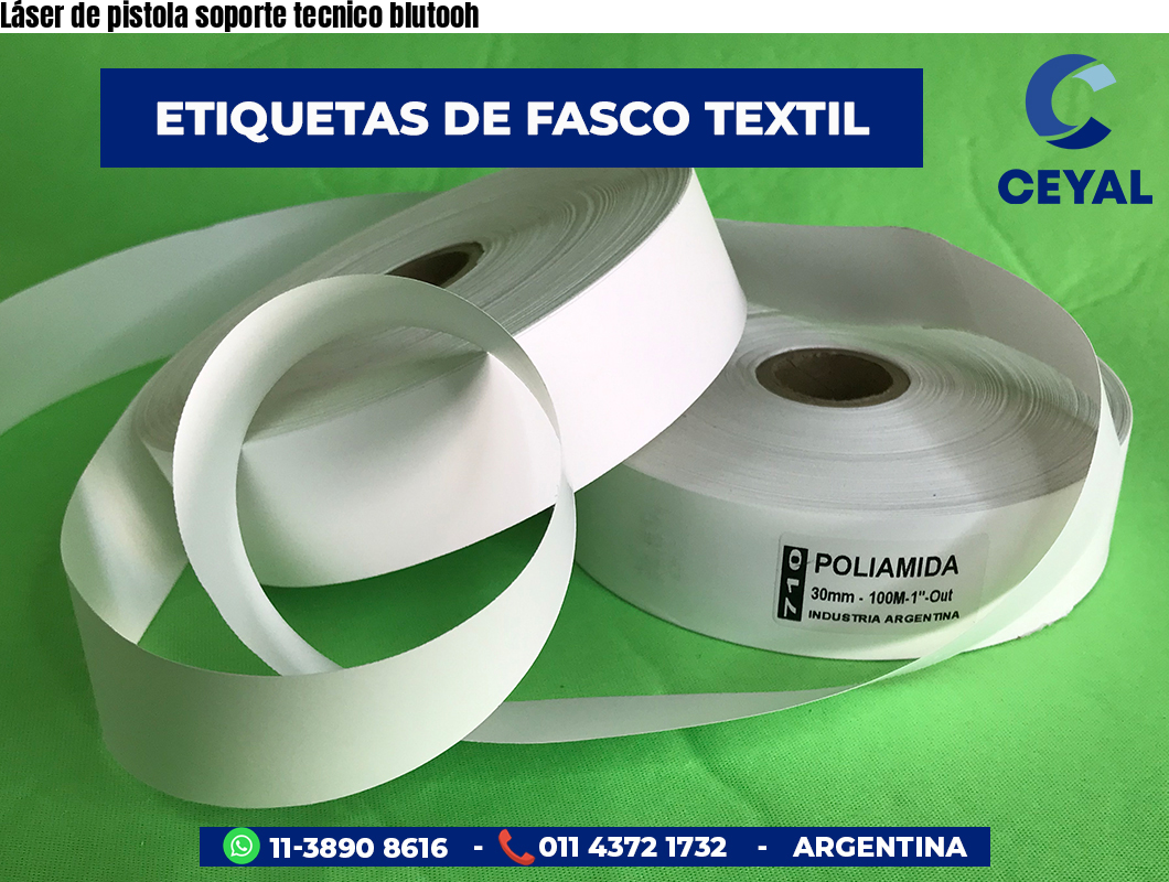 Láser de pistola soporte tecnico blutooh