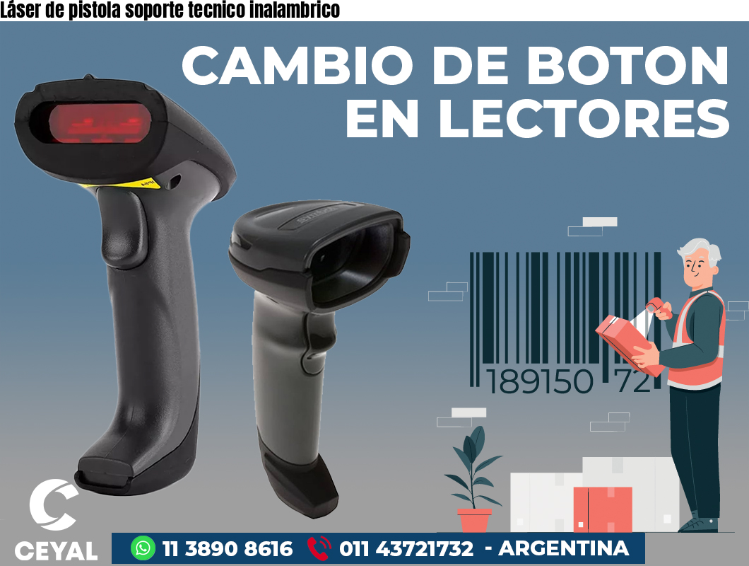 Láser de pistola soporte tecnico inalambrico