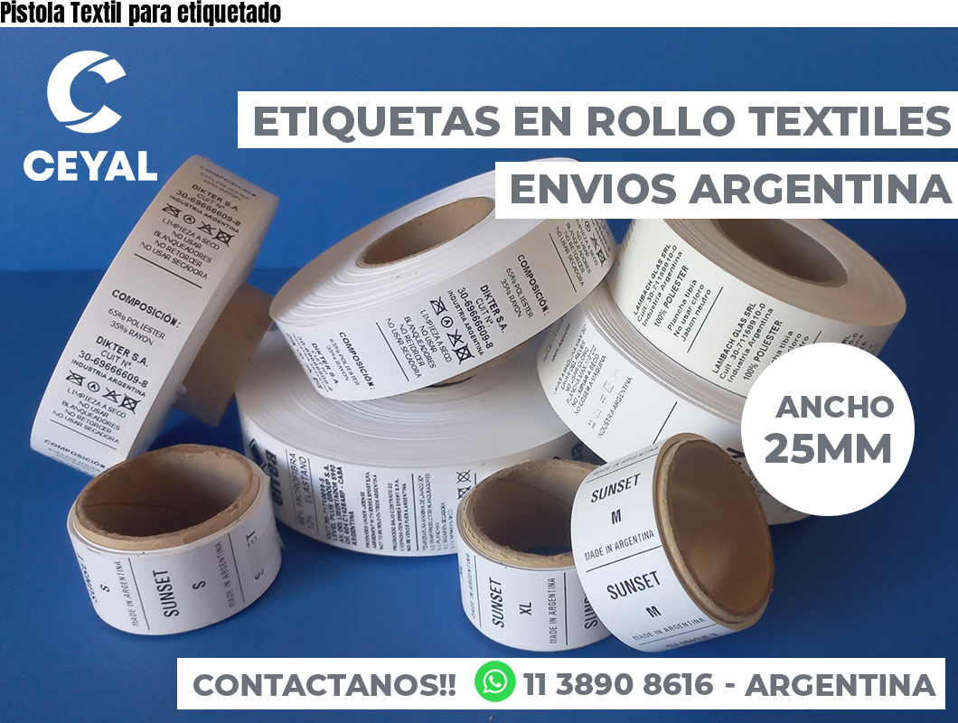 Pistola Textil para etiquetado