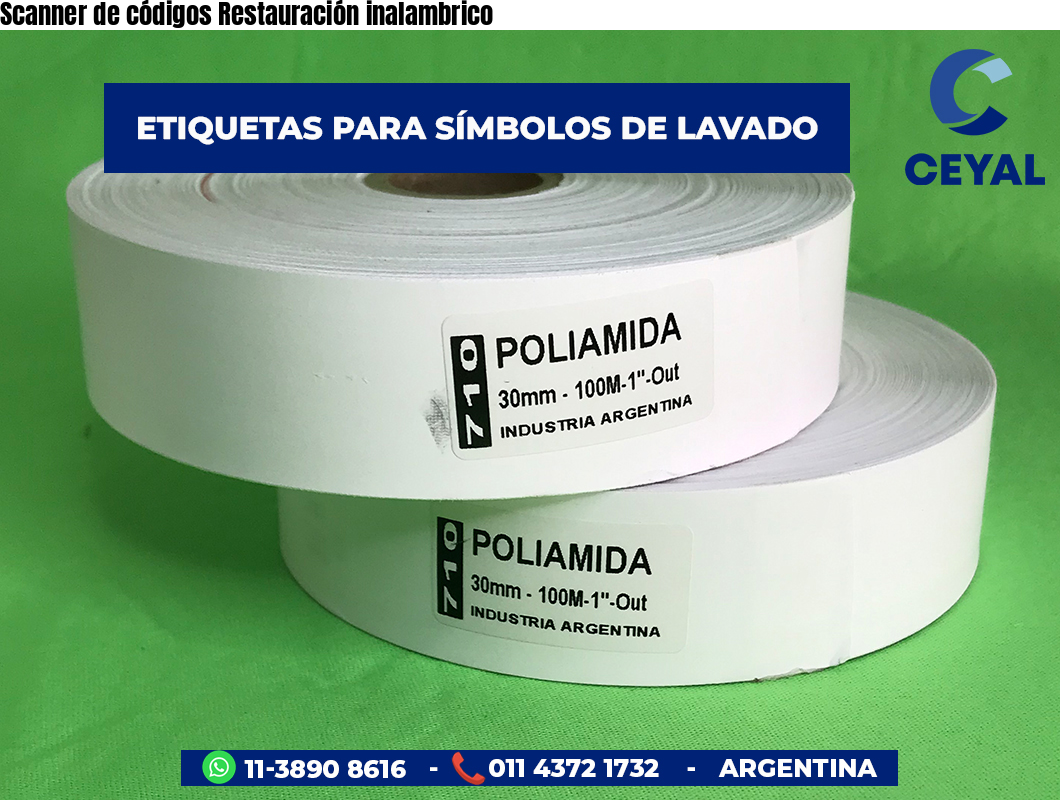 Scanner de códigos Restauración inalambrico